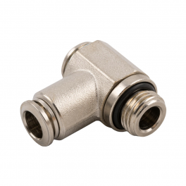 EMH12-03G-A Штуцер угловой с серьгой латунь G3/8 12мм
